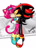 Size: 600x828 | Tagged: safe, artist:chibi-jen-hen, shadow the hedgehog, oc, oc:jade the cat, cat, 2005, blushing, canon x oc, duo, eyes closed, holding each other, hugging, jade x shadow, kiss, shipping, signature, standing, straight
