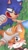 Size: 600x1067 | Tagged: safe, artist:appleandcinnamon, miles "tails" prower, nine, sonic the hedgehog, 2025, age difference, blushing, duo, flower, gay, grass, headpats, looking at each other, nine x sonic, one eye closed, outdoors, shipping, smile, sonic x tails
