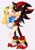 Size: 1448x2048 | Tagged: safe, artist:koakaworu, maria robotnik, shadow the hedgehog, hedgehog, human, 2026, age difference, barefoot, blushing, bow, carrying them, cute, duo, female, frown, grey background, looking at viewer, male, maria x shadow, mouth open, pseudo-incest, shipping, simple background, size difference, smile, standing, sticker, straight