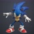 Size: 2048x2048 | Tagged: safe, artist:dokatzo, artist:plagueren, sonic the hedgehog, 2026, 3d, front view, gradient background, looking at viewer, posing, solo, standing