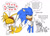 Size: 1344x979 | Tagged: safe, artist:ilovetails, amy rose, knuckles the echidna, miles "tails" prower, sonic the hedgehog, sticks the badger, 2025, age difference, arms folded, arrow, blushing, cross popping vein, cute, duo focus, english text, eyes closed, flat colors, frown, gay, group, heart, lidded eyes, looking at them, shipping, simple background, smile, sonic boom (tv), sonic x tails, standing, tailabetes, text, thought bubble, tsundere, wagging tail, white background