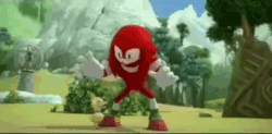 Size: 480x236 | Tagged: safe, editor:undeadponysoldier, knuckles the echidna, echidna, animated, death, edit, explosion, male, meme, nuclear explosion, solo, sonic boom (tv), sound, webm
