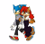 Size: 4917x4858 | Tagged: safe, artist:tracingpapier, sally acorn, sonic the hedgehog, chipmunk, hedgehog, 2023, aged up, alternate outfit, clothes, duo, female, male, necklace, older, sally x sonic, shipping, simple background, straight, talking, transparent background, walking
