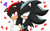 Size: 1755x1080 | Tagged: safe, artist:mephadow-emer1814, mephiles the dark, shadow the hedgehog, 2025, blushing, duo, floppy ears, gay, heart, hugging, hugging from behind, mephadow, shipping, squiggle, standing