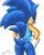 Size: 1000x1250 | Tagged: suggestive, artist:fsonic3, editor:flamez 137, sonic the hedgehog, hedgehog, 2019, alternate version, butt, color edit, colored version, edit, from behind, hands on hips, lidded eyes, looking at viewer, looking back, looking back at viewer, male, mario and sonic at the 2020 olympic games, signature, smile, solo, standing, stupid sexy sonic, tank top