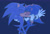 Size: 2048x1381 | Tagged: safe, artist:12neonlit-stage, shadow the hedgehog, sonic the hedgehog, hedgehog, 2024, blue background, duo, eyes closed, gay, holding each other, kiss, kiss on lips, male, shadow x sonic, shipping, simple background
