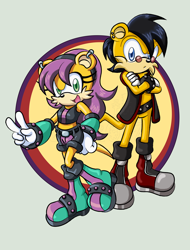 Size: 1142x1500 | Tagged: safe, artist:bellseashell, ash mongoose, mina mongoose