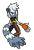 Size: 1280x1869 | Tagged: safe, artist:demonhedgehog, tangle the lemur, lemur, 2018, butt, female, looking at viewer, looking back, looking back at viewer, signature, simple background, smile, solo, standing, transparent background