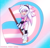 Size: 945x900 | Tagged: safe, artist:kuura-piru, oc, oc:windii the hedgehog, hedgehog, 2026, flag, holding something, looking at viewer, oc only, pride, pride flag, smile, solo, trans pride, trans visibility day