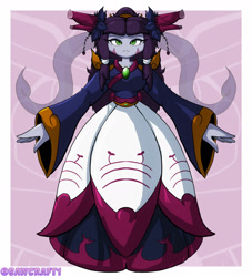 Size: 1280x1408 | Tagged: safe, artist:sawcraft1, seedrian, sonic x, dark oak, face marking, female, full body, gender swap, lucas the seedrian, metarex