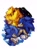 Size: 1000x1367 | Tagged: safe, artist:swirlymuse, sonic the hedgehog, super sonic, hedgehog, 2018, arms folded, cheek fluff, chest fluff, classic sonic, fluffy, frown, looking at viewer, looking offscreen, self paradox, simple background, smile, super form, trio, white background