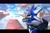 Size: 2048x1365 | Tagged: safe, artist:tighesam, metal sonic, neo metal sonic, sonic heroes, 2024, abstract background, alternate version, arms folded, battleship, black sclera, border, clouds, daytime, egg fleet, outdoors, robot, solo, standing