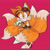 Size: 2048x2048 | Tagged: safe, artist:ifijustfollowyou, miles "tails" prower, fox, 2026, alternate universe, au:multitails, clenched teeth, frown, goggles, goggles on head, kitsune, male, pink background, shrunken pupils, simple background, solo, sonic boom (tv), standing, worried