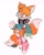 Size: 1658x2048 | Tagged: safe, artist:trashcanprince, miles "tails" prower, fox, 2022, :3, clenched fist, clothes, cute, eyelashes, flat colors, fully clothed, headphones, headphones around neck, hoodie, looking at viewer, male, pink shoes, shoelaces, shoes, shorts, signature, simple background, smile, socks, solo, white background