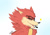 Size: 3507x2480 | Tagged: safe, artist:hhuniii, gadget the wolf, wolf, 2018, bust, cute, eyes closed, fangs, flat colors, gadgebetes, looking offscreen, male, mouth open, signature, simple background, smile, solo, star (symbol), white background