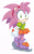 Size: 400x653 | Tagged: safe, artist:azumiangel, amy rose, 2010, classic amy, hands behind back, hands together, looking at viewer, simple background, smile, smiling at viewer, solo, standing, treads, white background