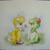 Size: 465x465 | Tagged: safe, artist:dkute, cosmo the seedrian, miles "tails" prower, fox, seedrian, sonic x, 2011, cosmobetes, cute, duo, ear fluff, flower, gradient background, grass, holding something, looking at each other, offering flower, shipping, side view, smile, standing, straight, tailabetes, tailsmo, traditional media