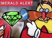 Size: 200x146 | Tagged: safe, knuckles the echidna, robotnik, chaos emerald, expression of intrigue, funny, gem alert meme, meme