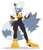 Size: 2216x2559 | Tagged: safe, artist:ss2sonic, tangle the lemur, lemur, 2018, belly button, chest fluff, clenched fists, female, flat colors, looking at viewer, shadow (lighting), smile, solo, standing