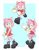 Size: 1024x1326 | Tagged: safe, artist:salsacoyote, amy rose, alternate shoes, amy's halterneck dress, angry, boots, dr. martens, hello kitty, running towards viewer