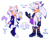 Size: 1280x1003 | Tagged: safe, artist:einelitas, oc, oc:lune the hedgehog (einelitas), oc:nymph the cat (einelitas), cat, hedgehog, 2024, brother and sister, duo, english text, female, looking at viewer, male, oc only, parent:blaze, parent:silver, parents:silvaze, siblings, simple background, smile, smiling at viewer, waving, waving at viewer, white background