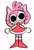 Size: 1200x1755 | Tagged: safe, artist:vixendaize, amy rose, 2026, amybetes, cute, derp, eye clipping through hair, flat colors, head tilt, looking at viewer, simple background, smile, smiling at viewer, solo, standing, staring into your soul, white background