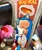 Size: 1705x2048 | Tagged: safe, artist:afajiao, amy rose, maria robotnik, shadow the hedgehog, sonic the hedgehog, human, 2026, alternate outfit, chili dog, eyes closed, food, group, indoors, mouth open, phone, poster, sitting, sleeping, thought bubble, train, window