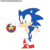 Size: 1080x1080 | Tagged: safe, artist:charupopu, sonic the hedgehog, hedgehog, animated, balls, gif, looking at something, male, smile, solo, standing, star (symbol)