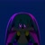 Size: 2048x2048 | Tagged: safe, artist:danthedj12, kit the fennec, fox, 2026, 3d, blue background, fennec, frown, glowing eyes, idw sonic the hedgehog, looking at viewer, male, simple background, solo, standing