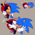 Size: 850x850 | Tagged: safe, artist:virune, mighty the armadillo, sonic the hedgehog, 2024, blushing, cute, duo, embarrassed, flat colors, gay, grey background, heart, hugging, kiss, kiss on lips, mightabetes, shipping, signature, simple background, smile, sonabetes, sonighty, standing, watermark