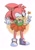 Size: 1448x2048 | Tagged: safe, artist:jadepesky, amy rose, hedgehog, 2021, classic amy, female, looking at viewer, one eye closed, simple background, solo, star, v sign, wink