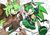 Size: 729x510 | Tagged: safe, artist:or__todd, scourge the hedgehog, oc, blood, duo, glass, grin, holding something, lidded eyes, looking at viewer, saw, smile, tongue out, treads