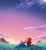 Size: 1184x1298 | Tagged: safe, artist:risziarts, sally acorn, sonic the hedgehog, bird, chipmunk, hedgehog, 2026, cloud, duo, female, field, from behind, grass, grass field, literal animal, looking at star, looking up, lying down, male, moon, mountain, outdoors, sally x sonic, sally's ringblader outfit, shipping, sitting, star (sky), straight, sun, sunset