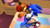 Size: 1920x1080 | Tagged: safe, artist:splatfoon, sally acorn, sonic the hedgehog, chipmunk, hedgehog, 2017, 3d, bed, bedroom, chaos emerald, duo, female, hugging, indoors, male, sally x sonic, sally's vest and boots, shipping, sleeping, source filmmaker, straight