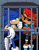 Size: 1582x2048 | Tagged: safe, artist:kittytale, sally acorn, sonic the hedgehog, chipmunk, hedgehog, alternate universe, au:all in (kittytale), duo, frown, indoors, jail, looking at each other, male, not amused, redraw, roboticized, sally x sonic, sally's ringblader outfit, shipping, smile, standing, straight, treads
