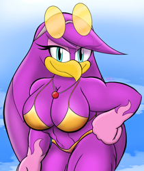 Size: 3814x4524 | Tagged: suggestive, artist:shinjigo08, wave the swallow, bikini