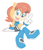 Size: 453x528 | Tagged: safe, artist:joresuoni, sally acorn, chipmunk, 2021, female, looking at viewer, mouth open, open smile, rally 4 sally, running, sally's ringblader outfit, simple background, sitting, smile, smiling at viewer, solo, v sign