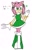 Size: 735x1146 | Tagged: safe, artist:aoshibazakura95, amy rose, hedgehog, 2025, alternate outfit, dress, heart, japanese text, looking at viewer, mouth open, simple background, smile, solo, standing, white background