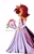 Size: 657x1024 | Tagged: safe, artist:caos_evolution, artist:sora_drawing_0, sally acorn, chipmunk, 2022, blushing, bouquet, clothes, female, flower, flower bouquet, holding something, looking at viewer, looking back, looking back at viewer, rose, simple background, solo, standing, wedding dress, white background