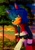 Size: 1444x2048 | Tagged: safe, artist:sora_drawing_0, oc, oc:scoot acorn (sora drawing 0), hedgehog, 2024, afternoon, bush, clothes, clouds, fankid, flower, fully clothed, looking offscreen, male, oc only, outdoors, parent:sally, parent:sonic, parents:sonally, redesign, solo, teenager, tree, walking, watermark
