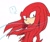 Size: 1200x1000 | Tagged: safe, artist:aoshibazakura95, knuckles the echidna, 2025, frown, looking back, male, simple background, solo, speech bubble, white background, wind