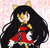 Size: 909x879 | Tagged: safe, artist:isaahvieiraa2010, honey the cat, cat, abstract background, alternate hairstyle, female, hand on hip, hands on hips, head tilt, lidded eyes, long hair, looking at viewer, mouth open, needs more jpeg, open smile, pose, smile, smiling at viewer, solo