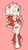Size: 1133x2000 | Tagged: safe, artist:animatationsen, amy rose, female, hand on hip, head tilt, heart, looking at viewer, mouth open, open smile, simple background, smile, smiling at viewer, solo