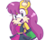 Size: 800x700 | Tagged: safe, artist:nicoledoodle64, mina mongoose, mongoose, female, looking at viewer, open smile, pose, simple background, smile, smiling at viewer, solo, white background