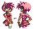 Size: 2048x1775 | Tagged: safe, artist:thecorderra, amy rose, female, looking back, looking offscreen, muscular, simple background, solo, tongue out, white background