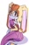 Size: 2416x3693 | Tagged: safe, artist:papersketchile, vanilla the rabbit, female, lidded eyes, looking at viewer, looking back, looking back at viewer, simple background, smile, smiling at viewer, solo, white background
