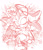 Size: 1193x1372 | Tagged: safe, artist:justashedd, shadow the hedgehog, hedgehog, 2026, blushing, bouquet, claws, cute, eyes closed, flower, frown, grass, lying down, male, monochrome, outdoors, shadowbetes, simple background, sketch, sleeping, solo, white background