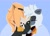 Size: 2048x1484 | Tagged: safe, artist:eliblue68, tangle the lemur, whisper the wolf, 2026, blue background, blushing, diamond cutters mask, duo, eyes closed, female, hugging, kiss, lesbian, mask, pride, pride month, shipping, simple background, tangle x whisper, unnecessary censor