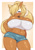 Size: 900x1272 | Tagged: suggestive, artist:tailz_kim, whisper the wolf, wolf, alternate version, big breasts, busty whisper, clothes, crop top, female, looking at viewer, midriff, shorts, solo
