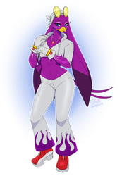 Size: 936x1350 | Tagged: safe, artist:carhinashark, artist:honeythief, wave the swallow, female, gradient background, outline, solo